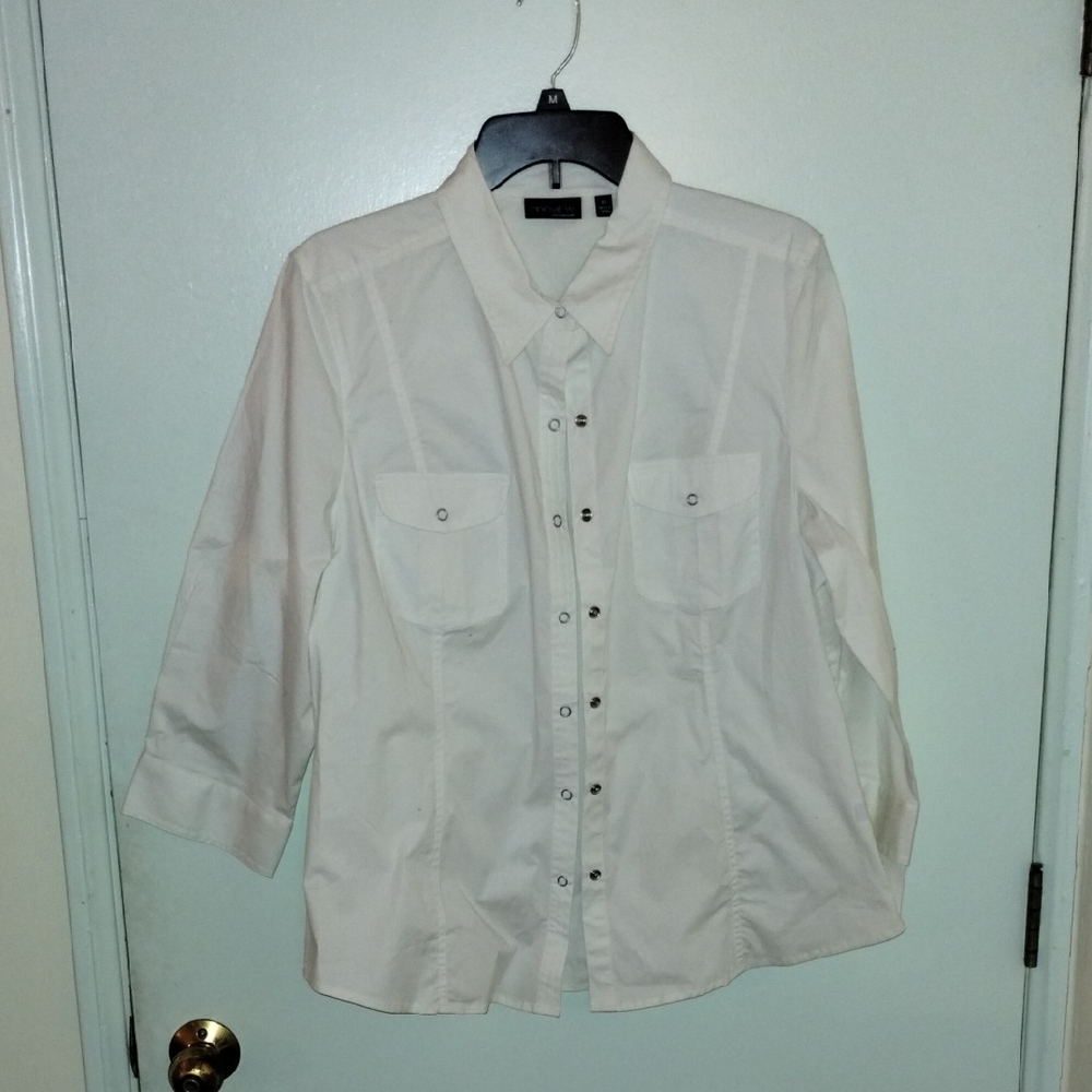 Preview International White Button Down Shirt